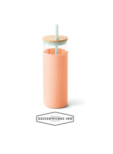 Tumbler With Straw - Mint and Peach DTUM-1003EU 